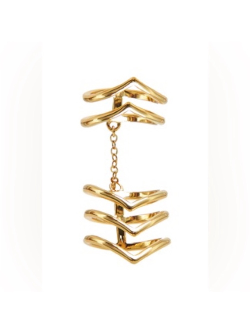 AGENT PROVOCATEUR SHEBA 18K gold plated Stacking Ring Set